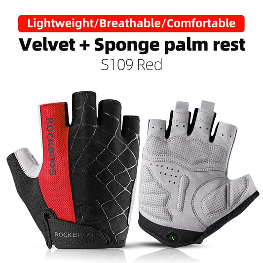 Cycling Gloves Half Finger Shockproof Wear - BestShop