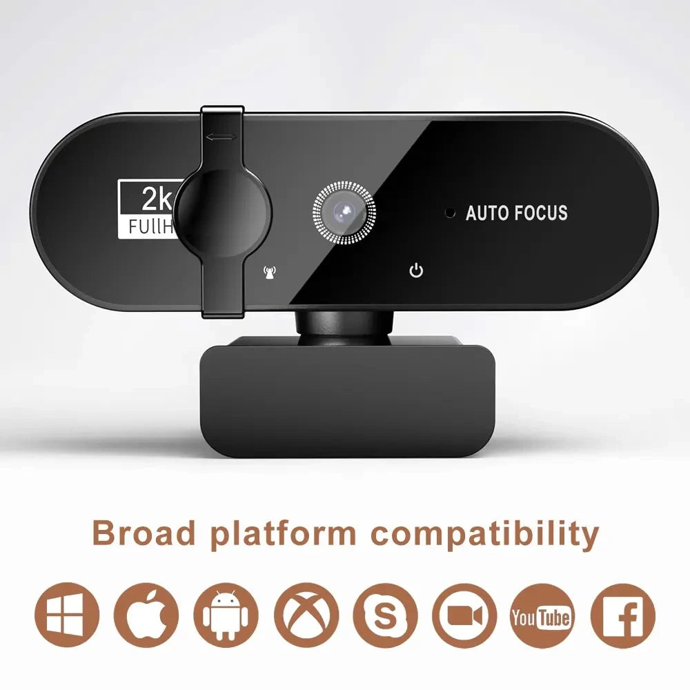 4K Webcam 1080P Mini Camera with Microphone