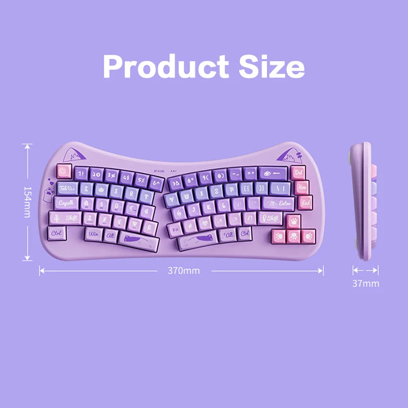 Clavier sans fil Bluetooth USB divisé BOW