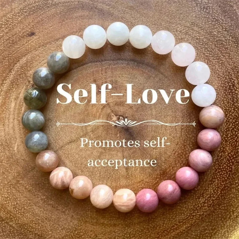 Handmade Pink Amethyst Beaded Bracelet