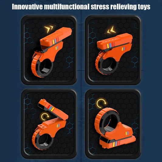 Juguete antiestrés con deslizadores giratorios para dedos