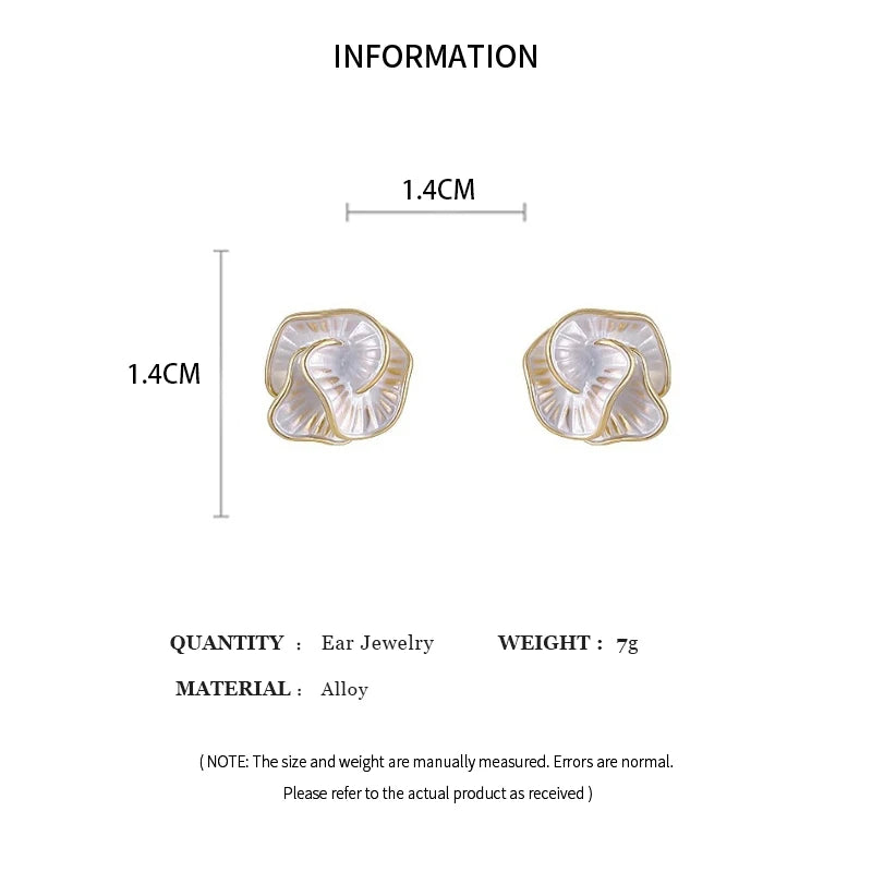 Delicate Camellia Stud Earring