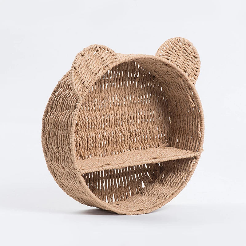 Imitation Rattan Food Grade Plastic Basket Storage