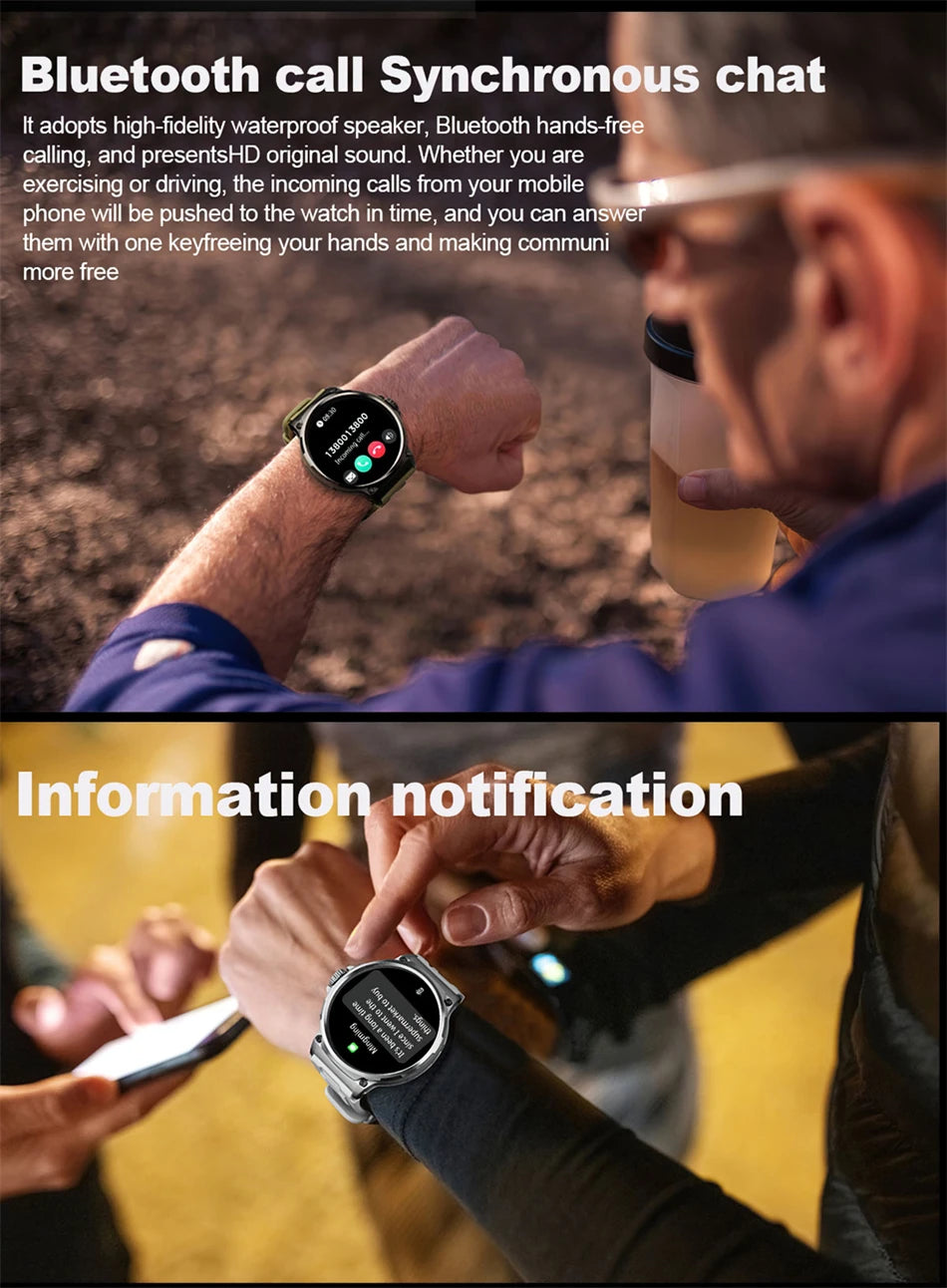 AMOLED Men GPS Track Smart Watch