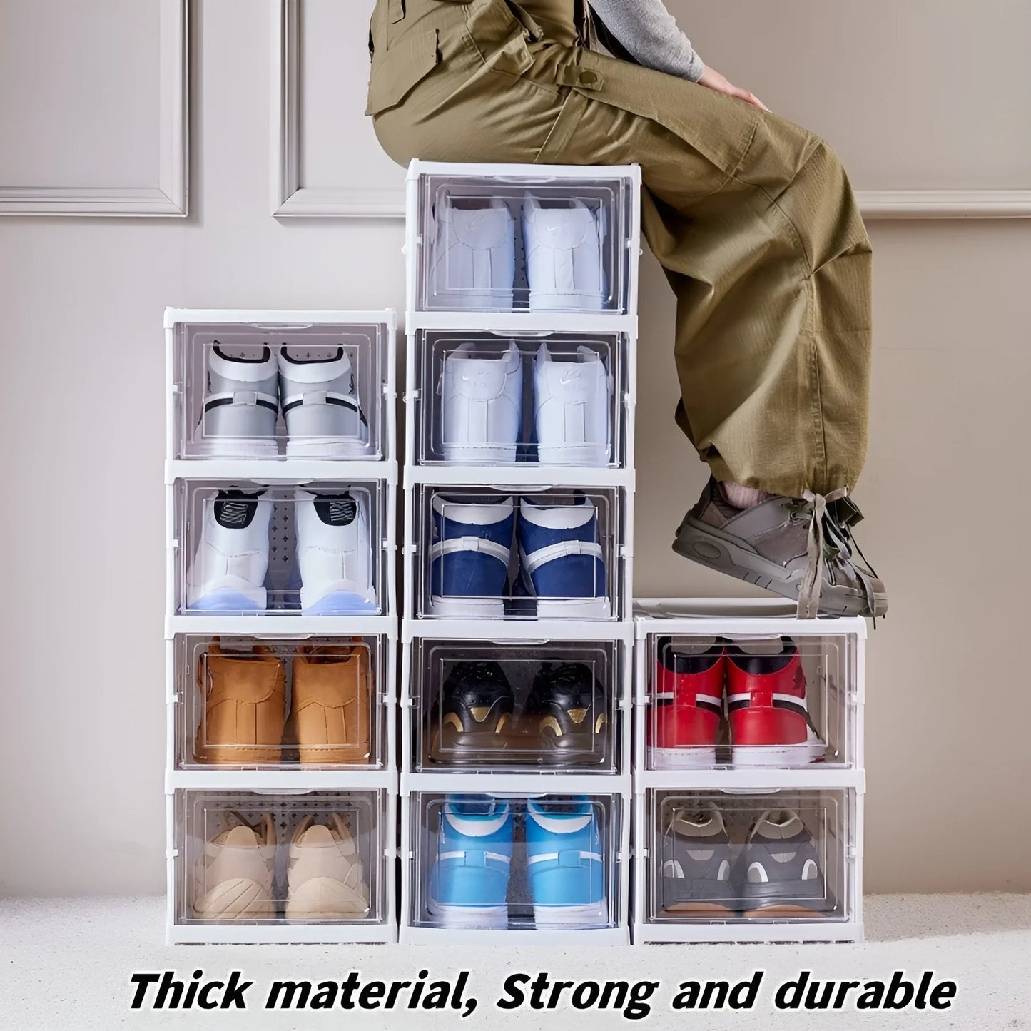 6 Layers Shoes Box Storage Organizers