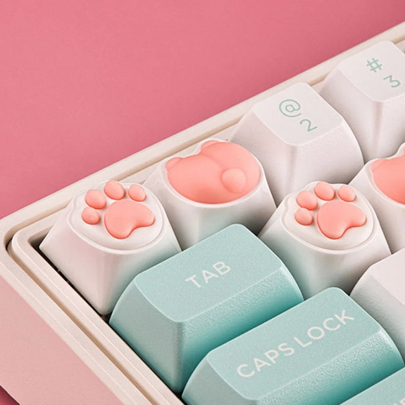 Teclas con forma de pata de gato para teclado mecánico (1 unidad)