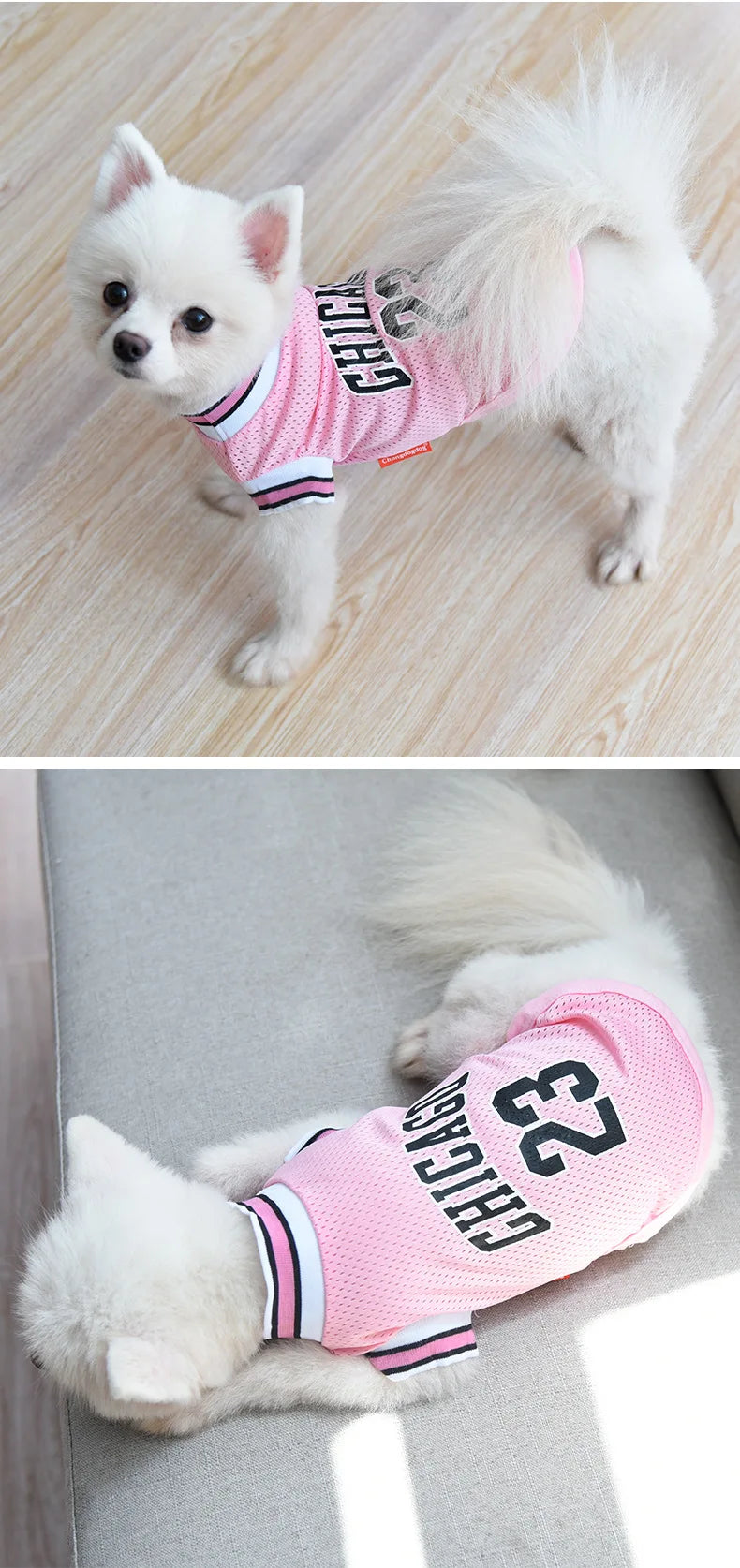 Mesh Breathable Basketball Dog Clothes