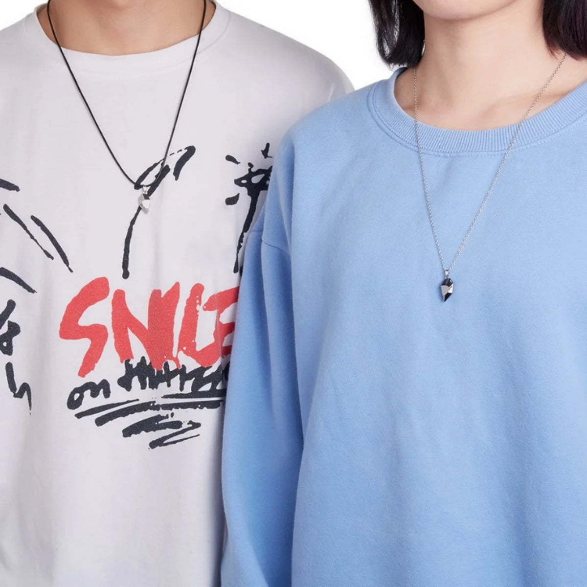 Magnetic Heart Couple Necklace