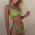 Load image into Gallery viewer, Leopard Print Push-Up Bikini Set - BestShop
