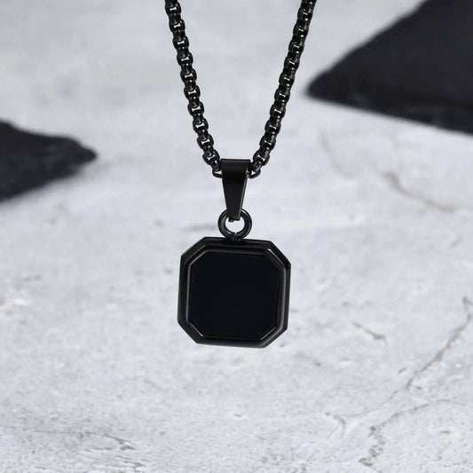 Casual Black Enamel Necklaces