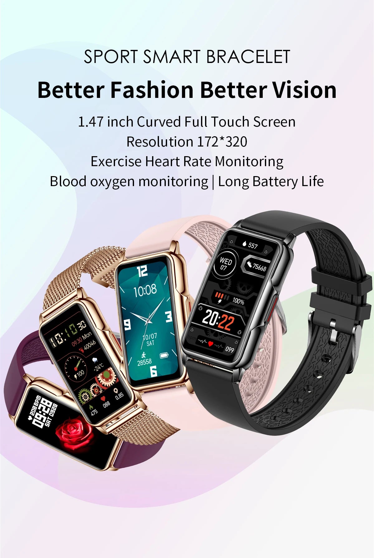 LIGE Smart Bracelet For Android IOS