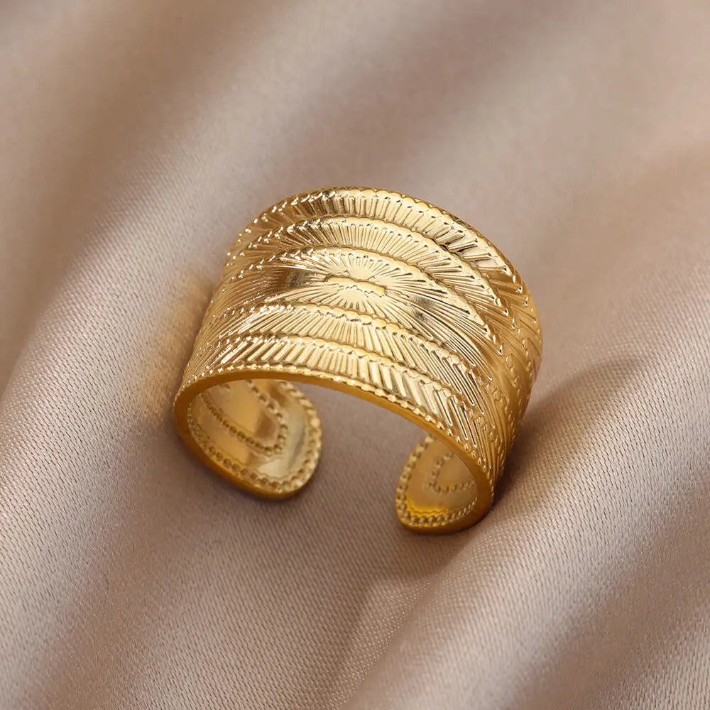 Gold Color Stainless Steel Rings