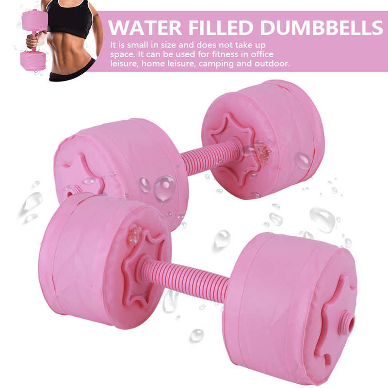 1 Pair 6kg Water‑filled Dumbbell Woman Fitness Training - BestShop