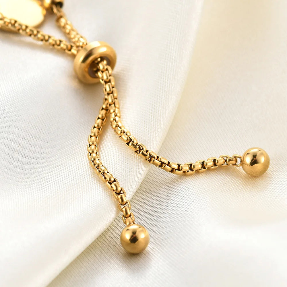 Pulsera personalizada de acero inoxidable de moda