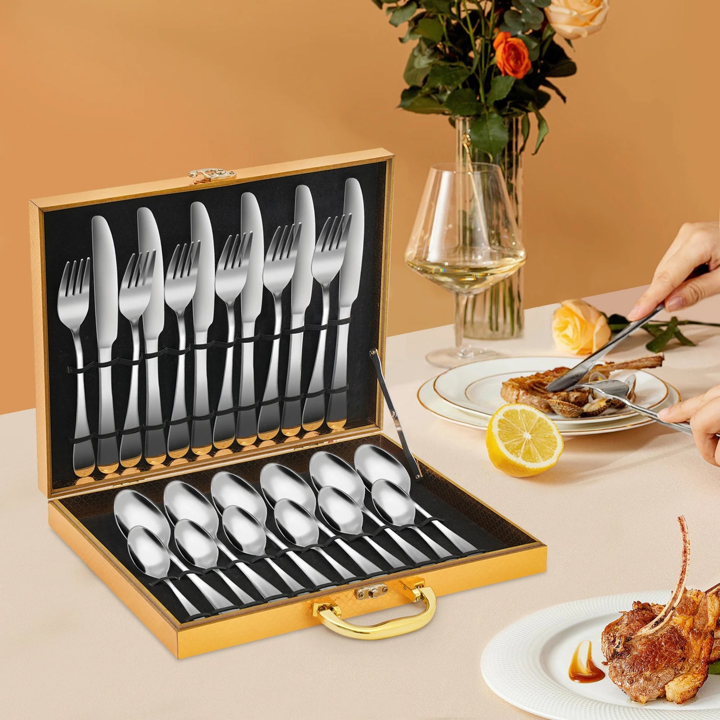 Flatware Set Stainless Steel Silverware Cutlery