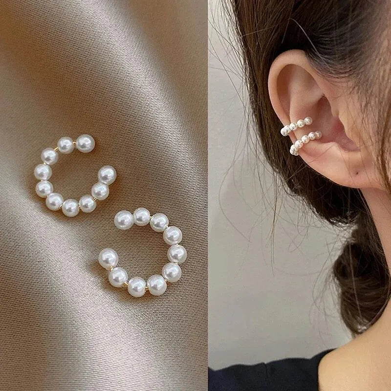 Korean Elegant Imitation Pearl Earrings