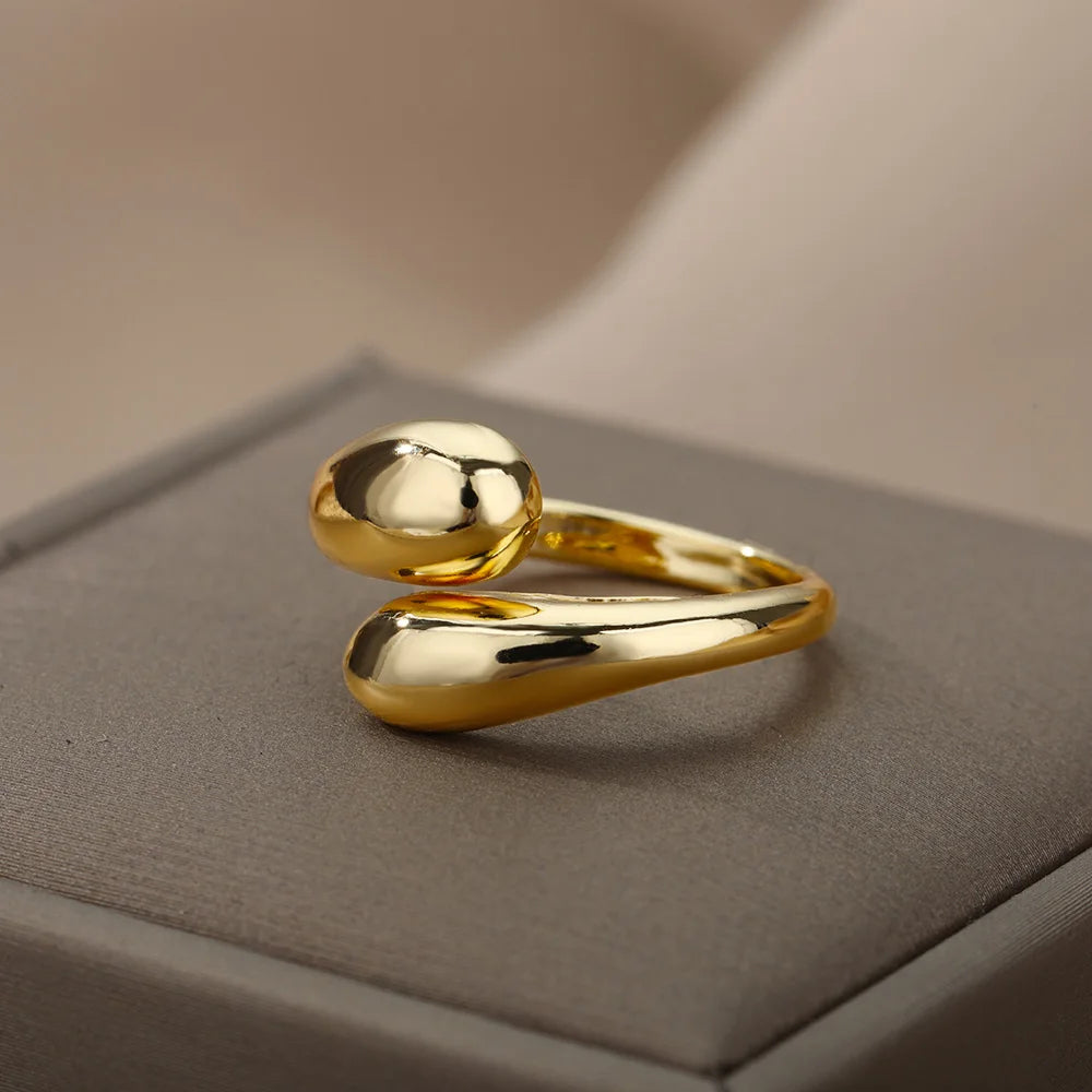 Gold Color Stainless Steel Rings