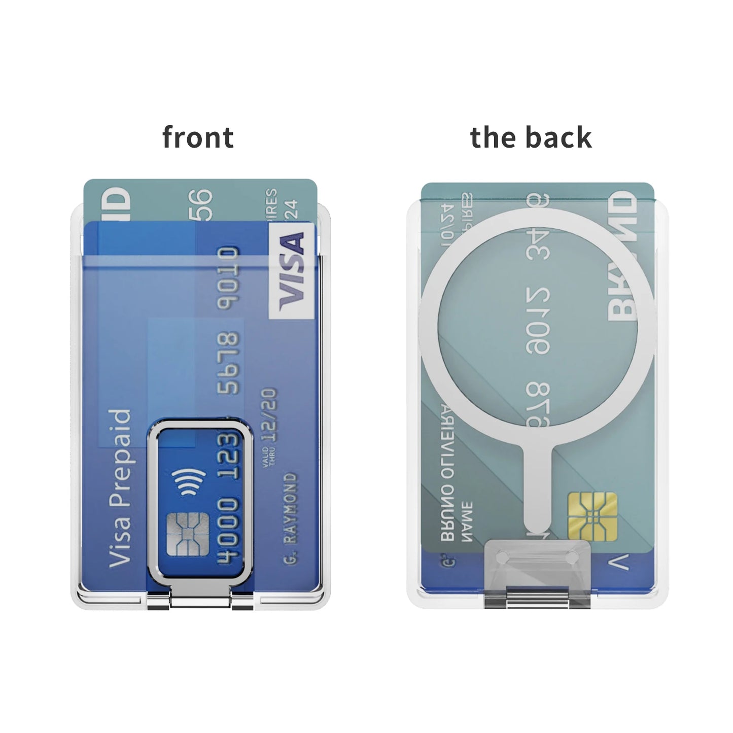 Transparent Magnetic For Magsafe Card Wallet