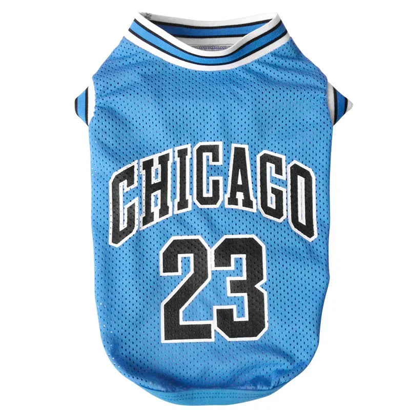Mesh Breathable Basketball Dog Clothes