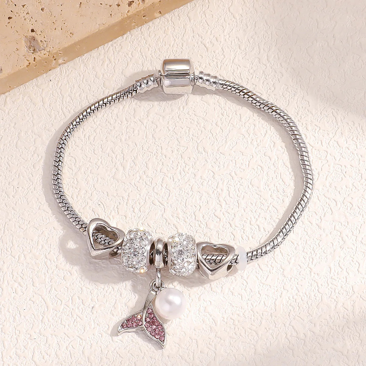 Multi-Element Beaded Love Pan Family Bracelet