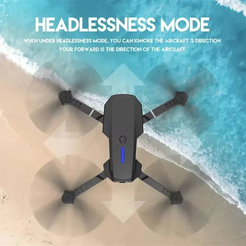 Drone RC pliable E88Pro avec caméra HD 4K/1080P