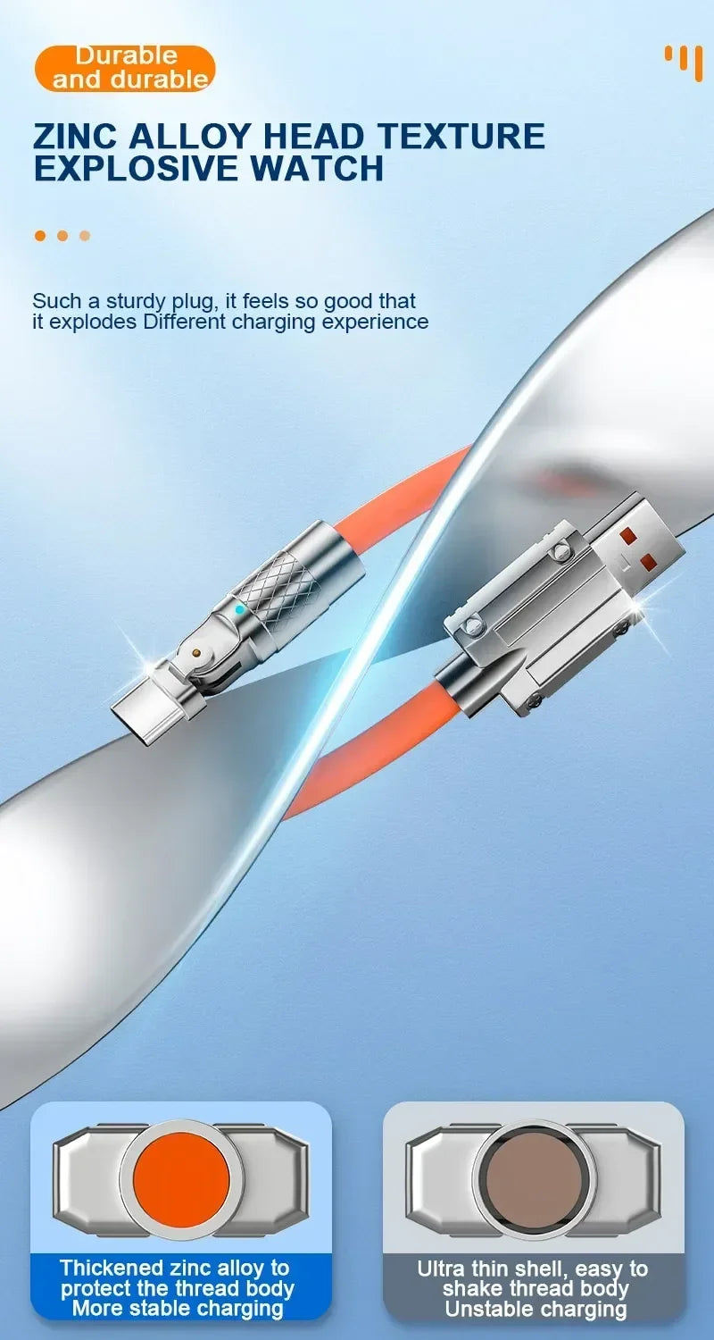 Fast Charge 180 Degree Rotation USB