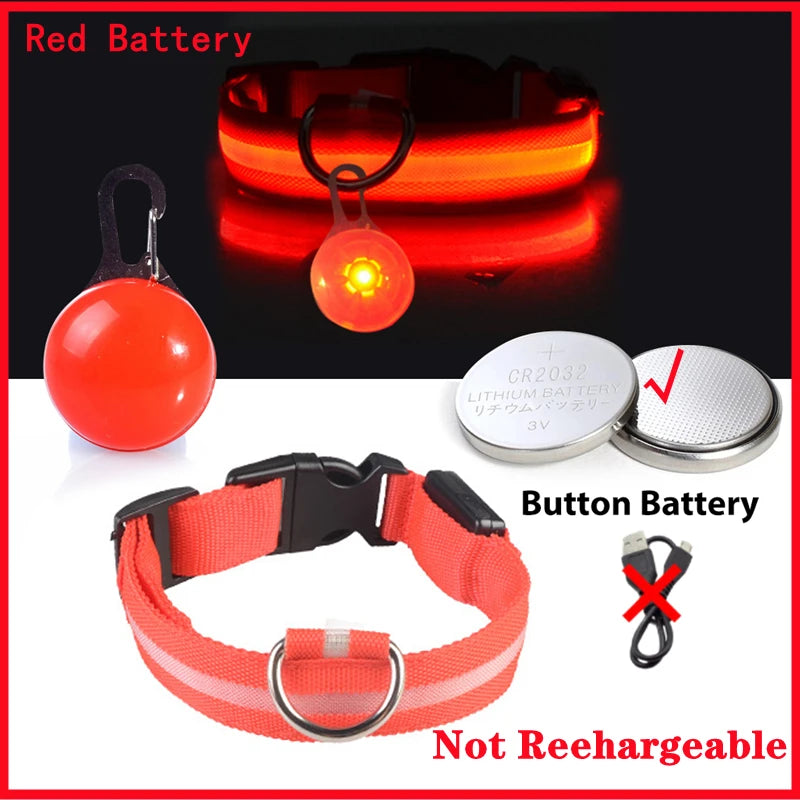 Usb Charging Glowing Dog Collar
