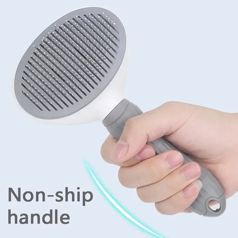 Self-Cleaning Pet Grooming Brush
