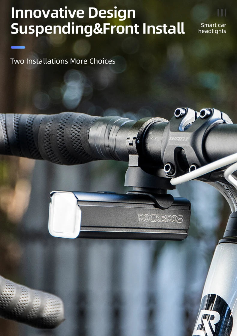 Luz delantera para bicicleta ROCKBROS de 5000 mAh