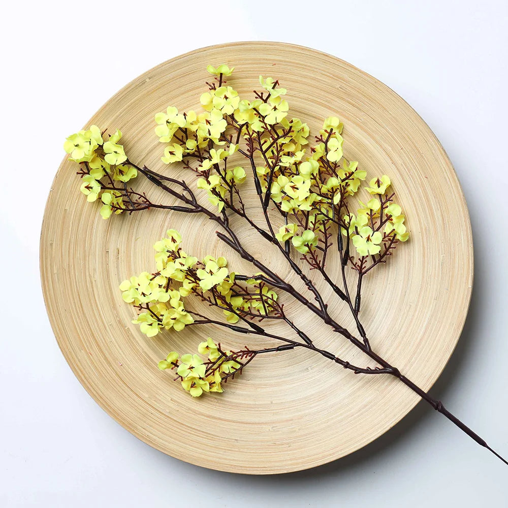 Gypsophile artificielle en soie, 50 cm, longues branches, décoration d'intérieur, fausses plantes, pour fête de mariage, DIY