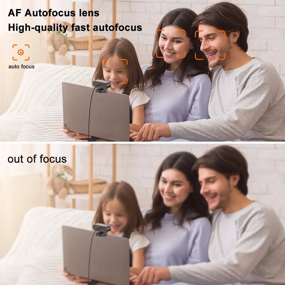 4K Webcam 1080P Mini Camera with Microphone