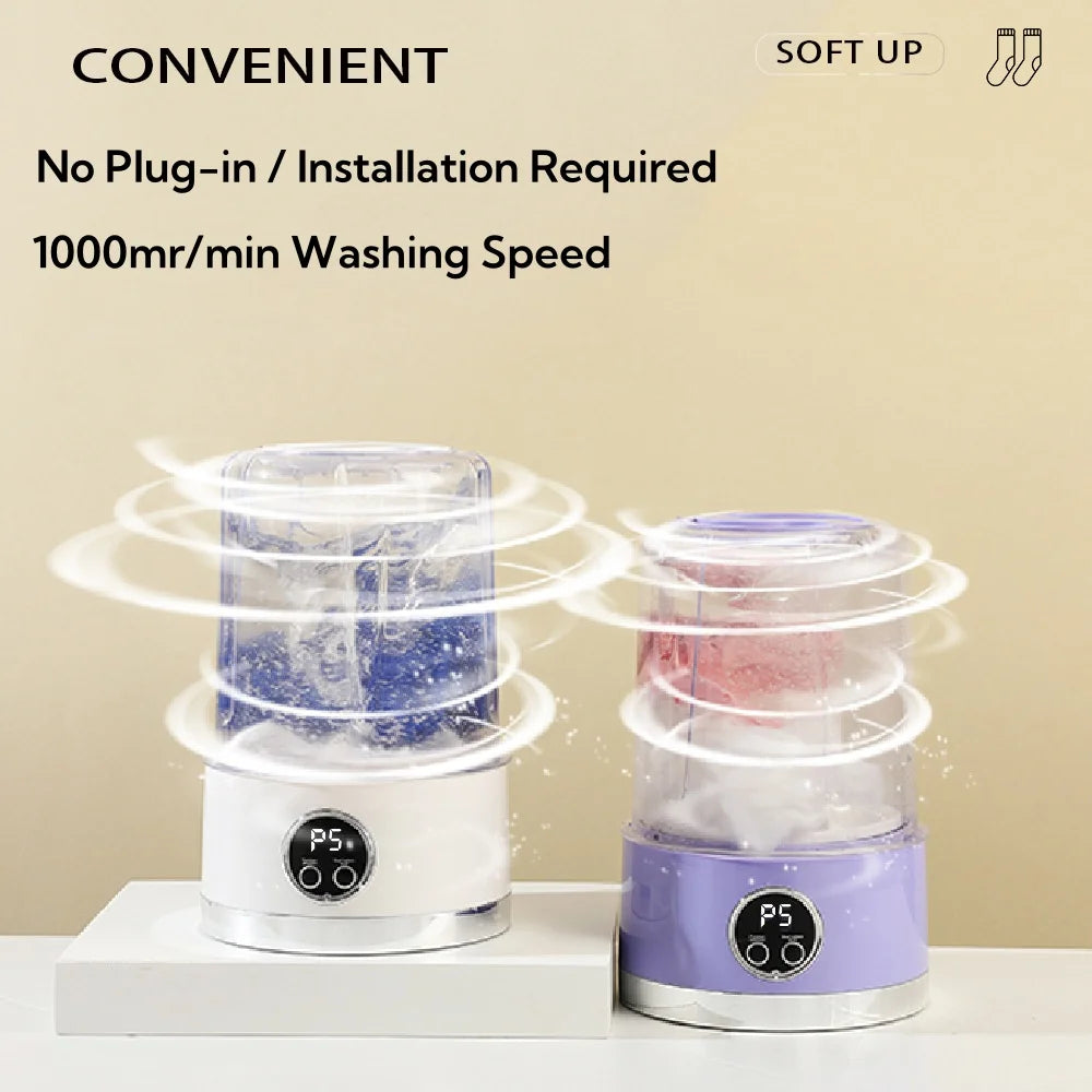 Mini Rechargeable Portable Washing Machine