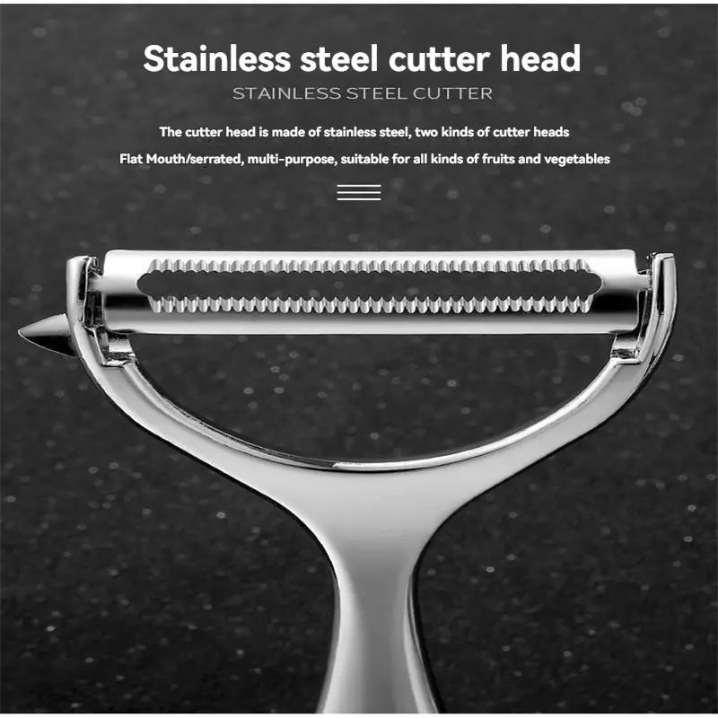 Serrated Blade/Flat Blade Knife Peeler