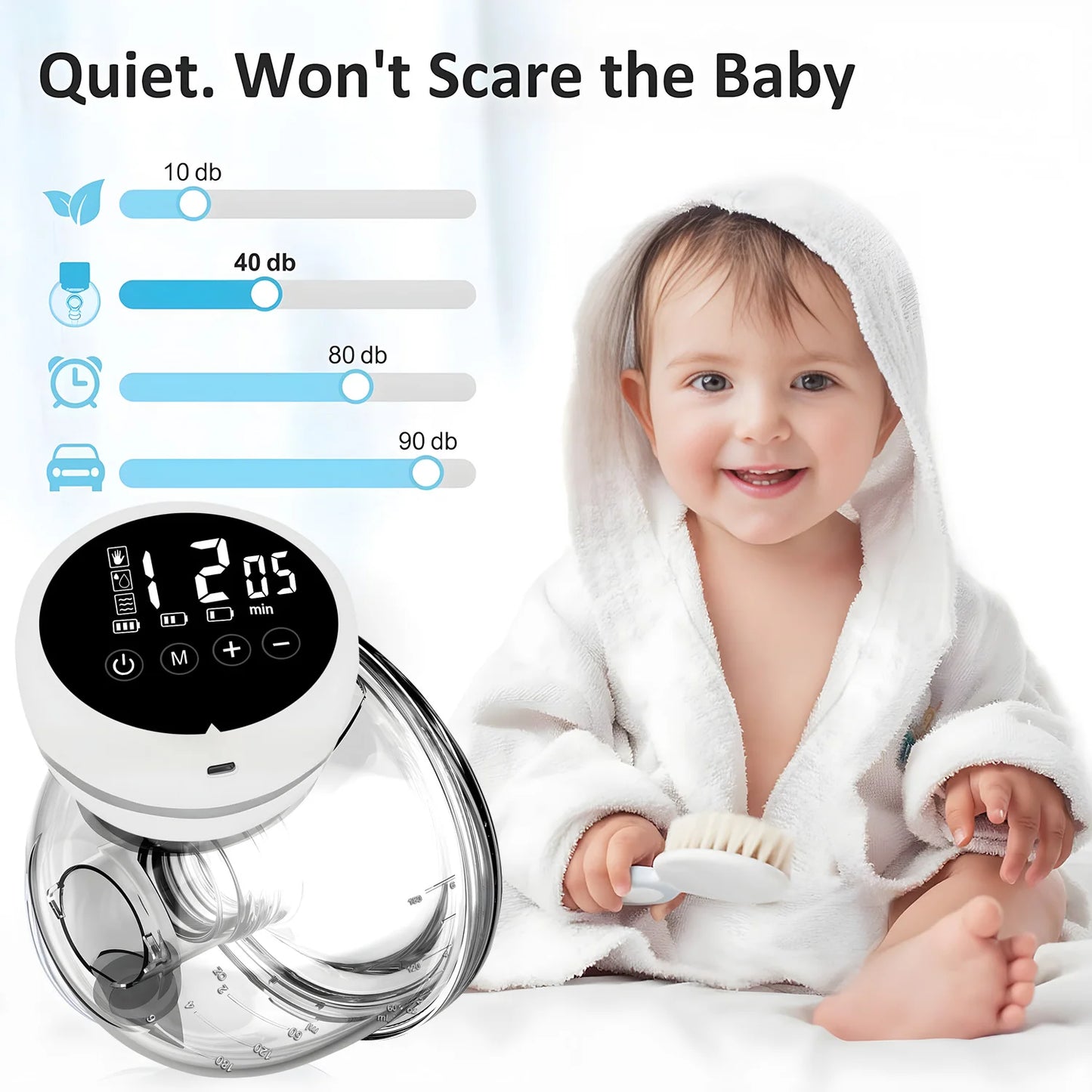 USB Wearable Electric Automatic Breast Pump