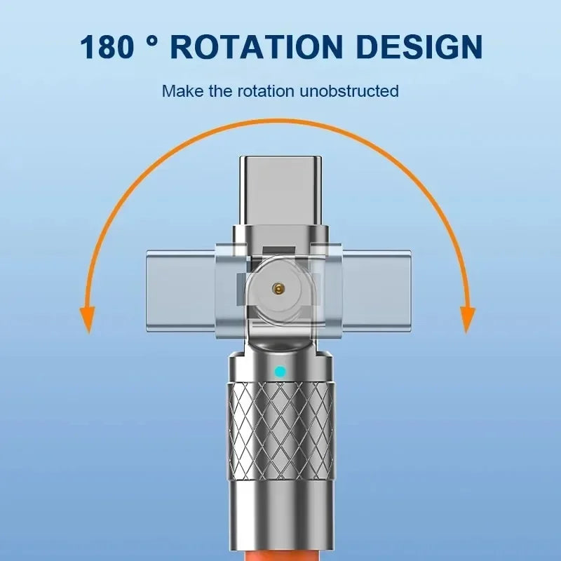 Fast Charge 180 Degree Rotation USB