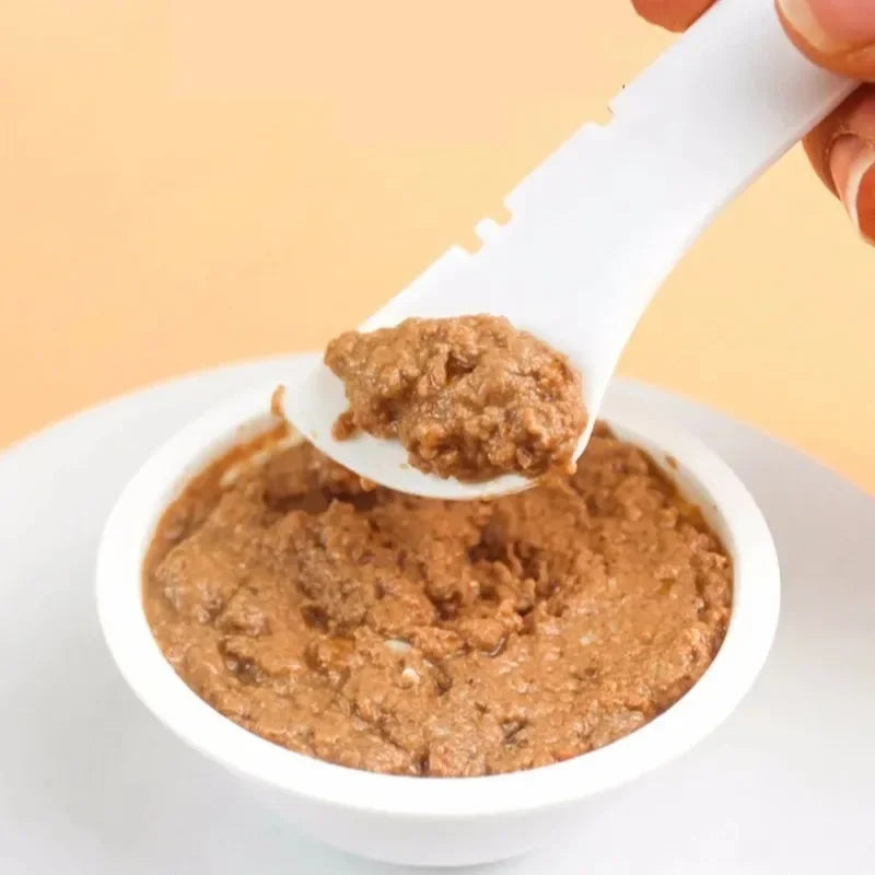 Long handled pet canned food spoon