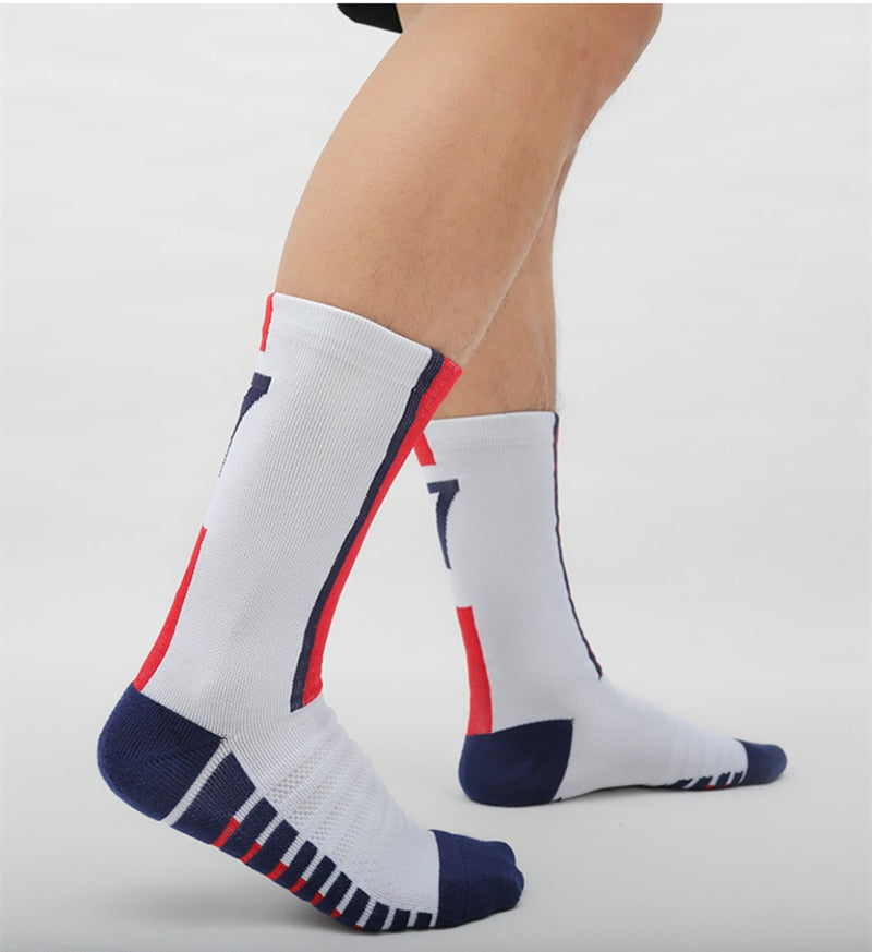 Blue Yellow Soccer Socks Fast-drying Breathable Non-Slip - BestShop