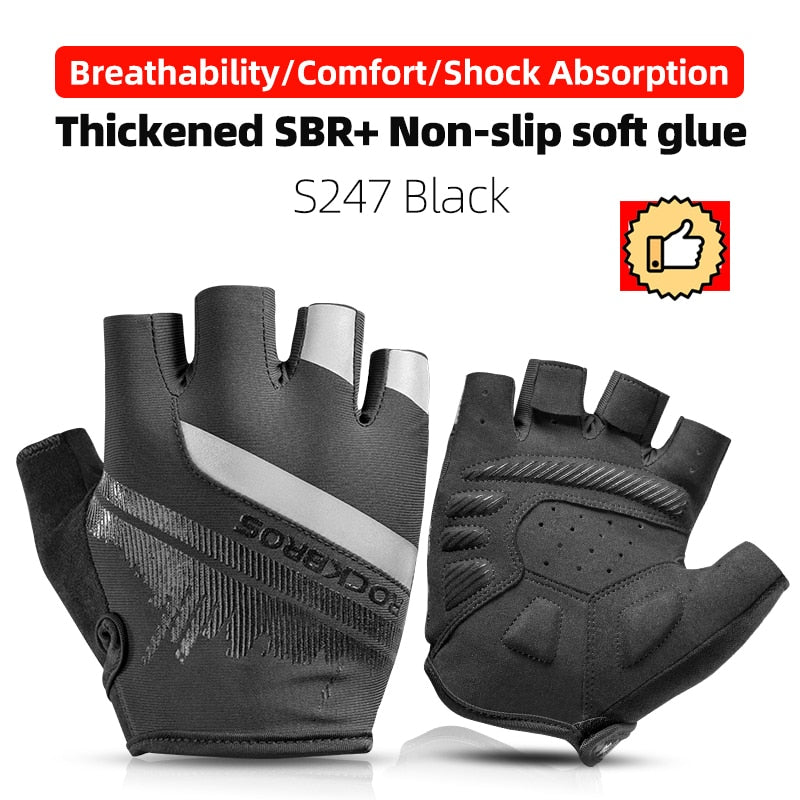 Cycling Gloves Half Finger Shockproof Wear - BestShop