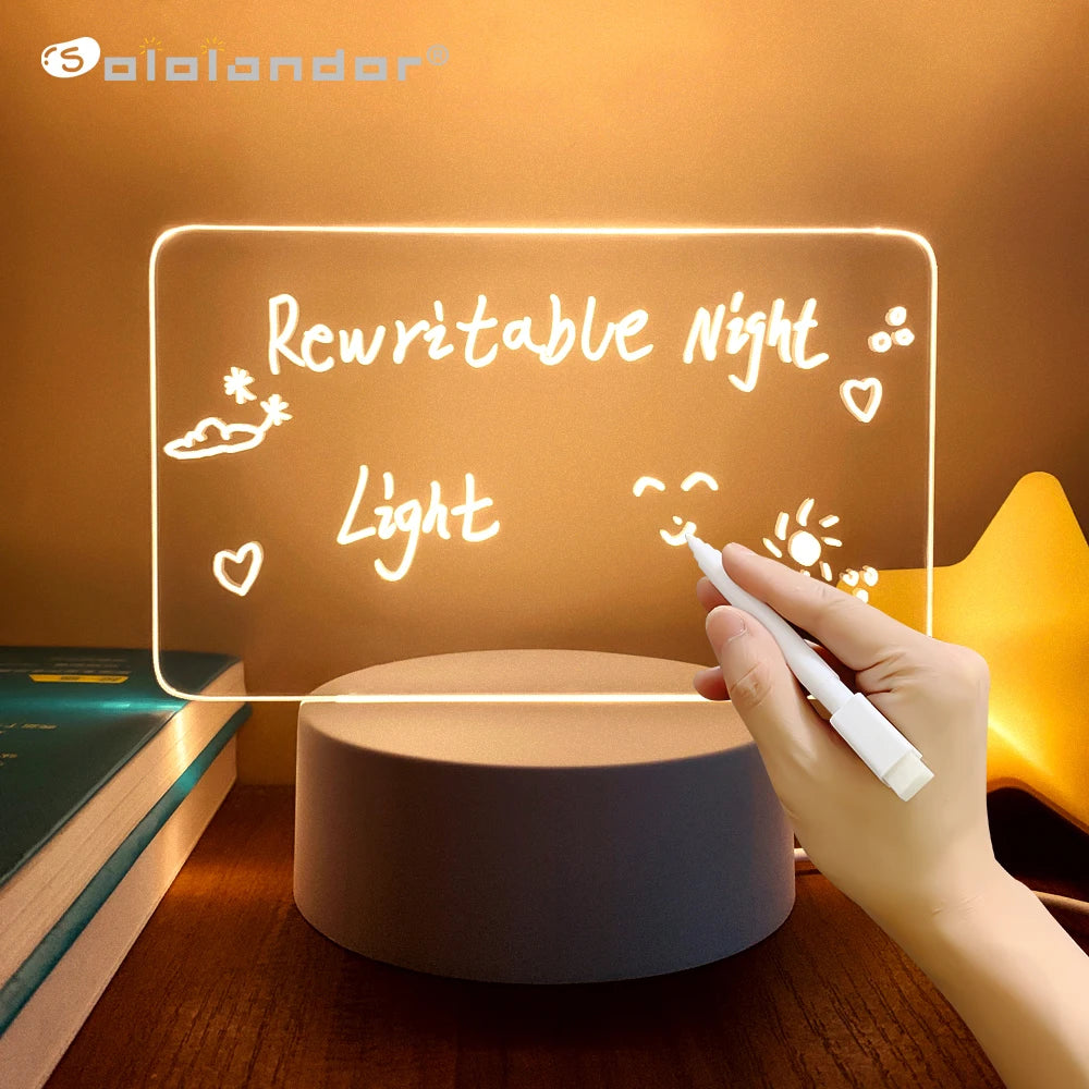 Note Board Creative Led Night Light