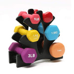 Load image into Gallery viewer, 3-tier Dumbbell Weight Rack Compact Dumbbell Floor Support - BestShop
