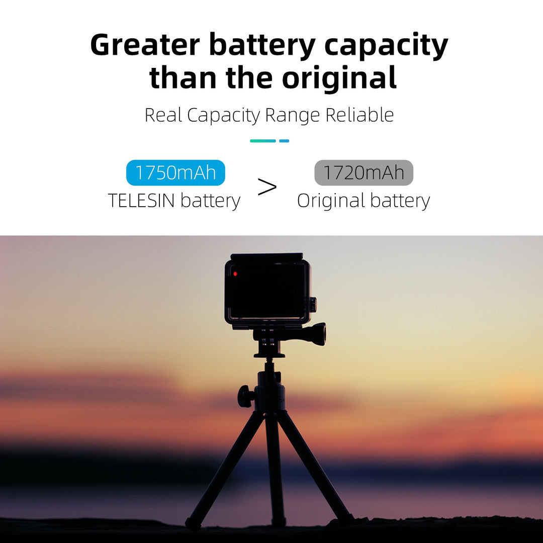 TELESIN Battery For GoPro Hero 10 11 1750 mAh - BestShop