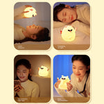 Load image into Gallery viewer, Cute Pig Cartoon Silicone Rechargeable Night Lamp - BestShop
