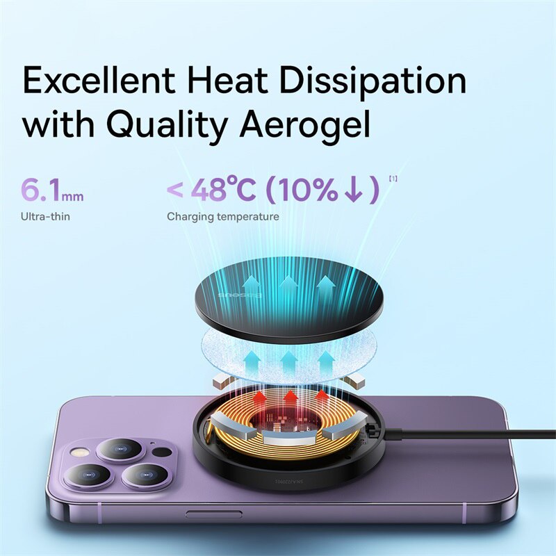 Baseus 15W Magnetic Wireless Charger For iPhone - BestShop