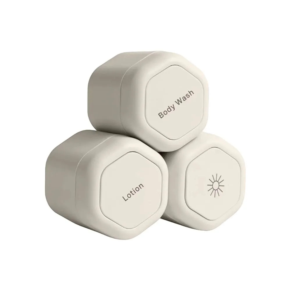 3Pcs Portable Magnetic Cosmetic Dispenser