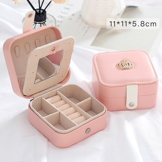 Double Layer Large Capacity Leather Jewelry Box - BestShop