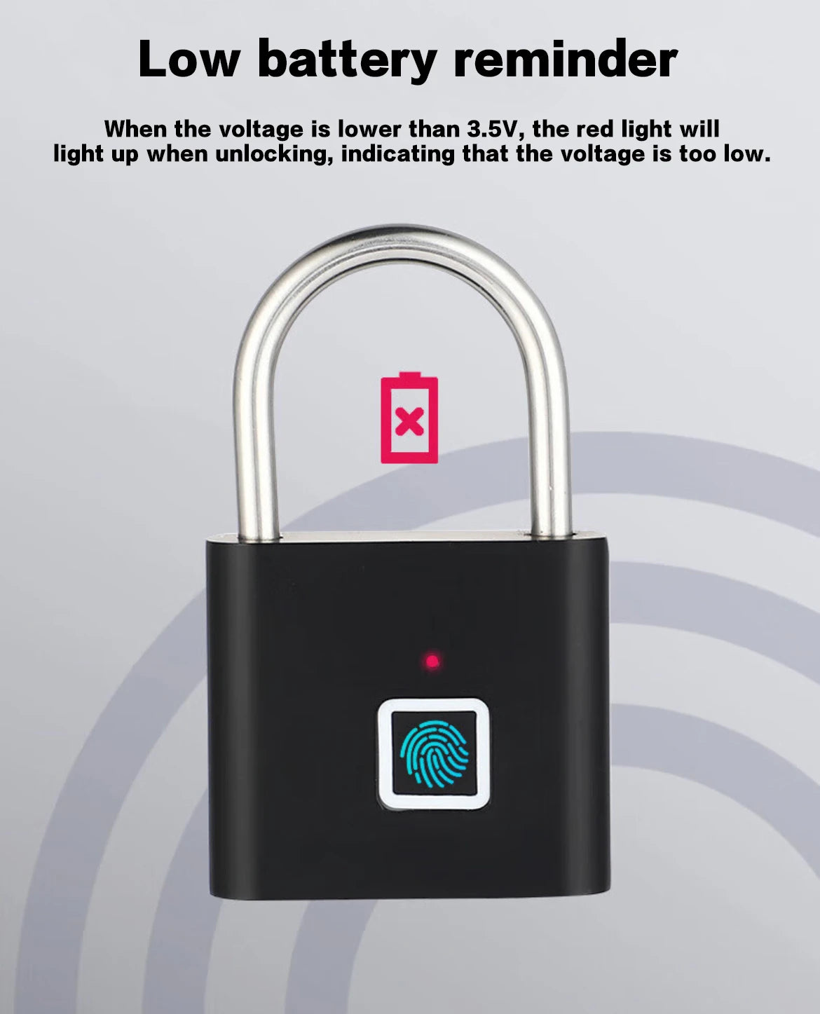 Rechargeable Fingerprint Padlock