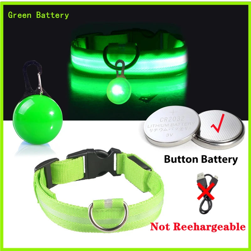 Usb Charging Glowing Dog Collar