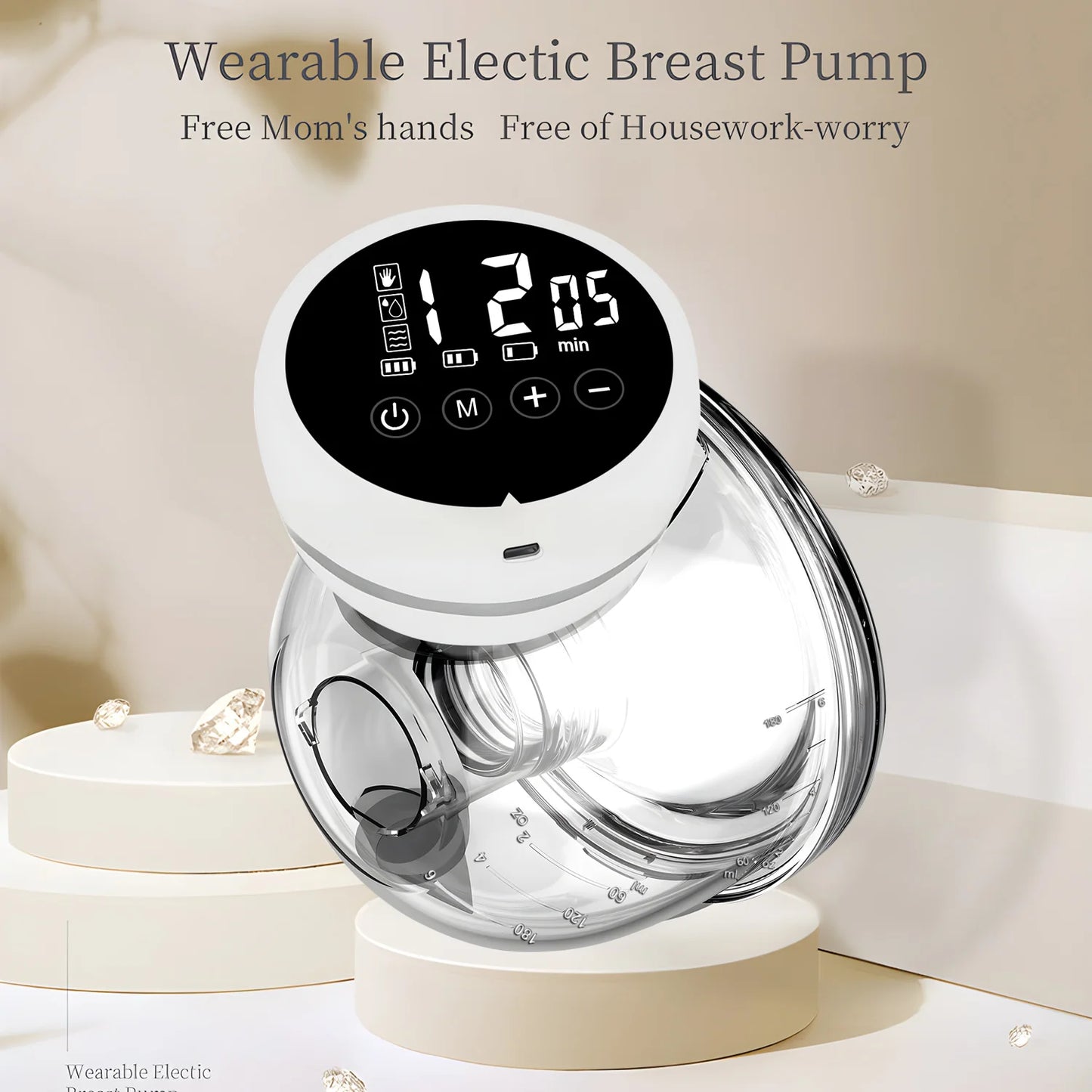 USB Wearable Electric Automatic Breast Pump