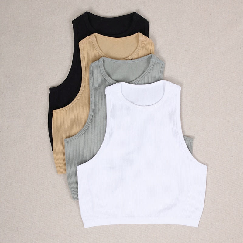 Sleeveless Yoga Shirts Knitted Vest - BestShop