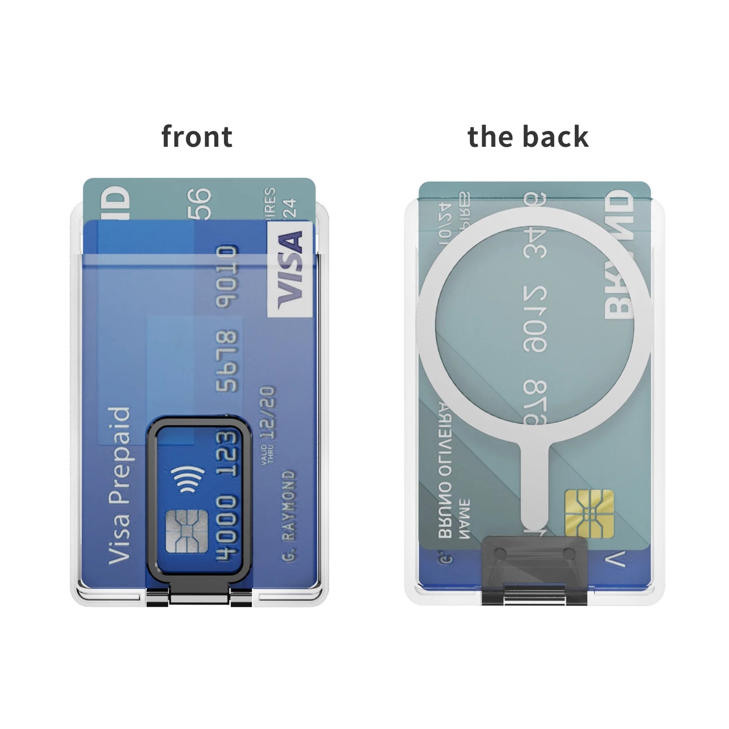 Transparent Magnetic For Magsafe Card Wallet
